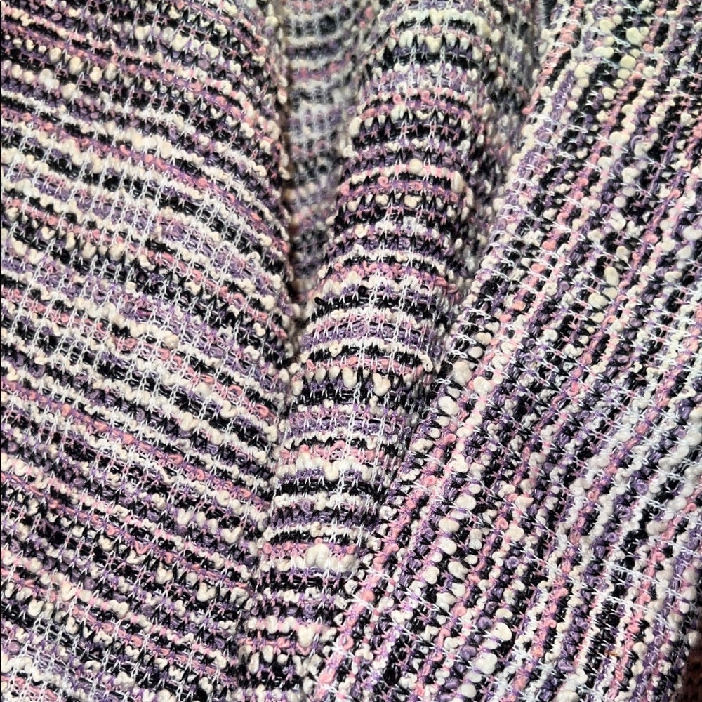 Chic Tweed Blazer - Black, White, and Pink - Picture 4 of 5